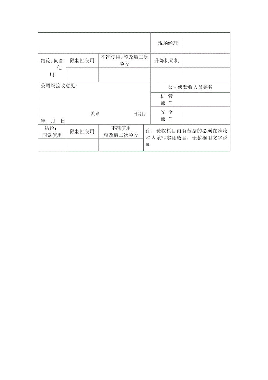 施工升降机安装自检表_第3页