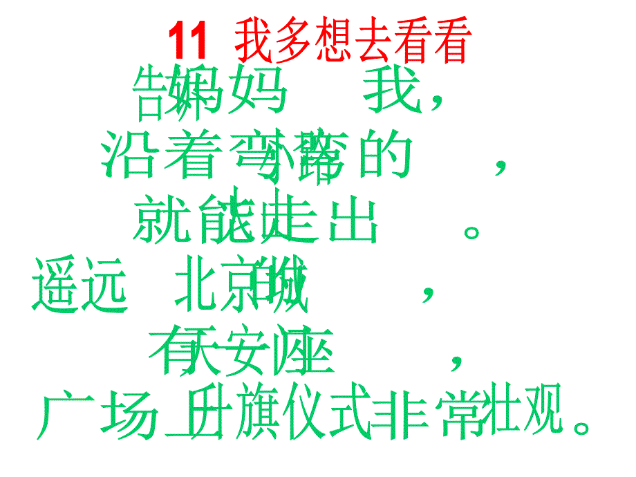 【优品课件】语文一年级《我多想去看看》_第3页