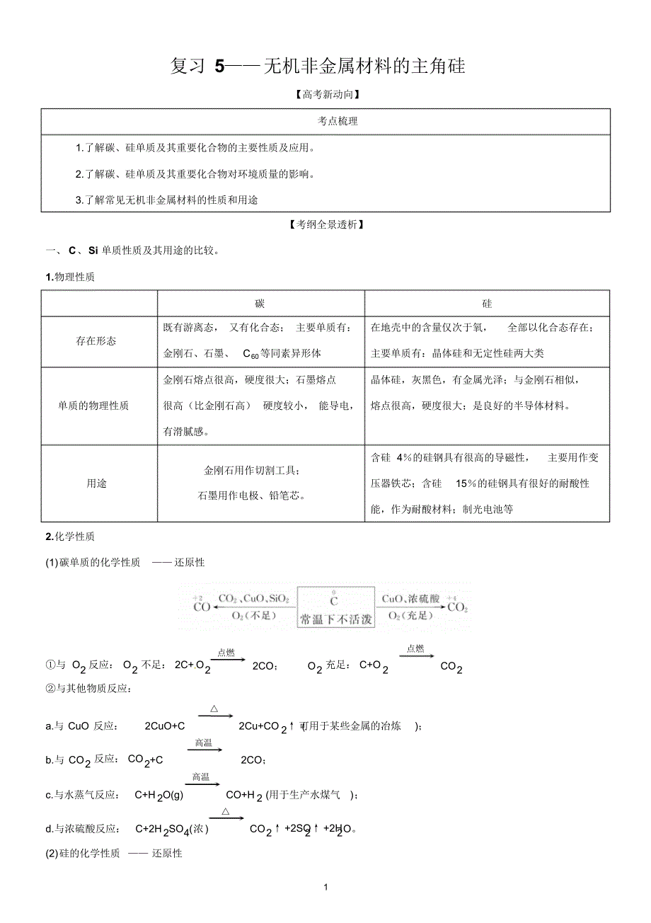 元素及其化合物硅_第1页