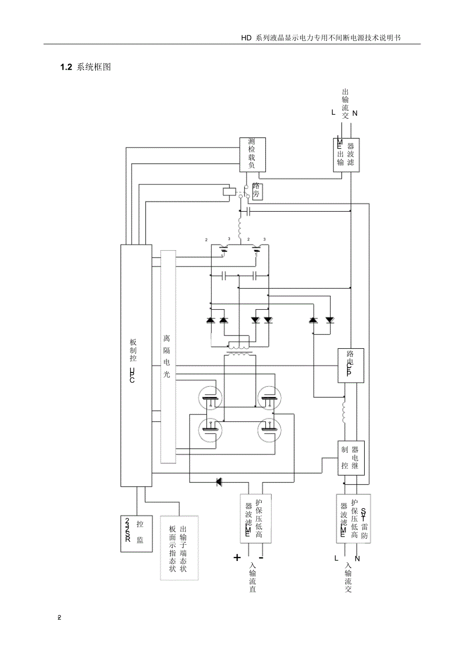 HD系列UPS液晶显示说明书_第2页