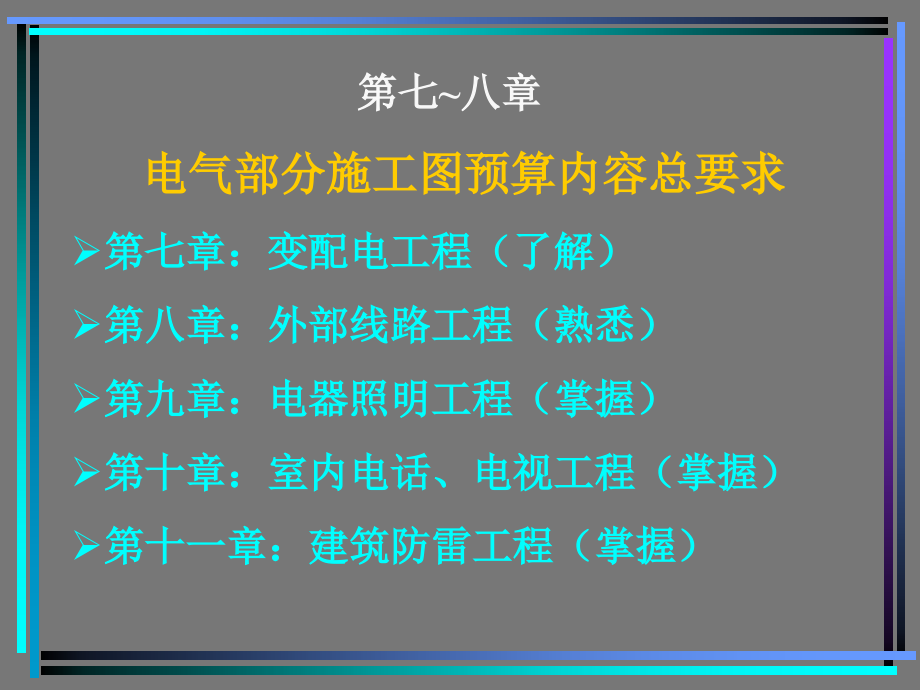 电气部分施工图预算内容总要求_第1页