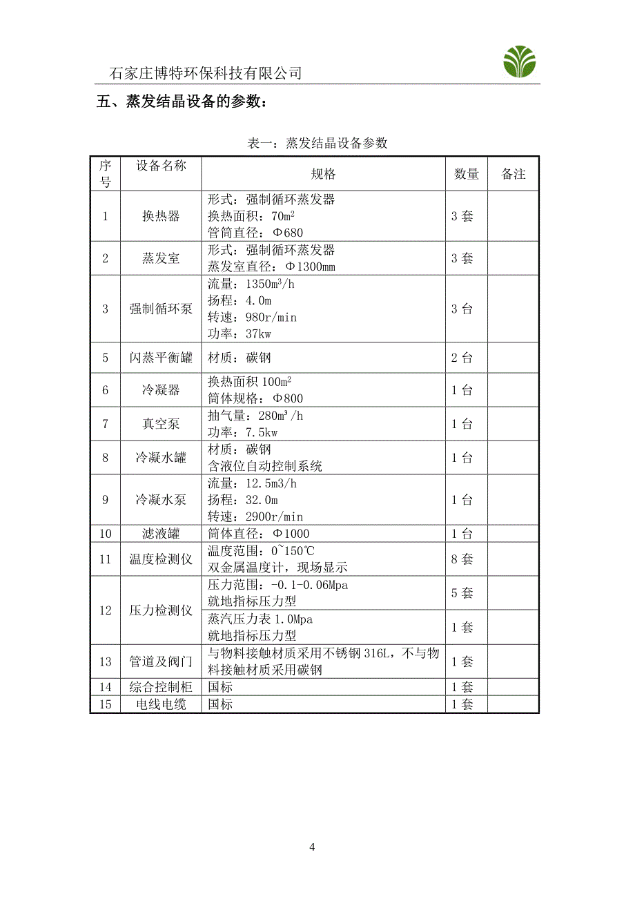 氯化钙废水蒸发结晶技术方案_第4页