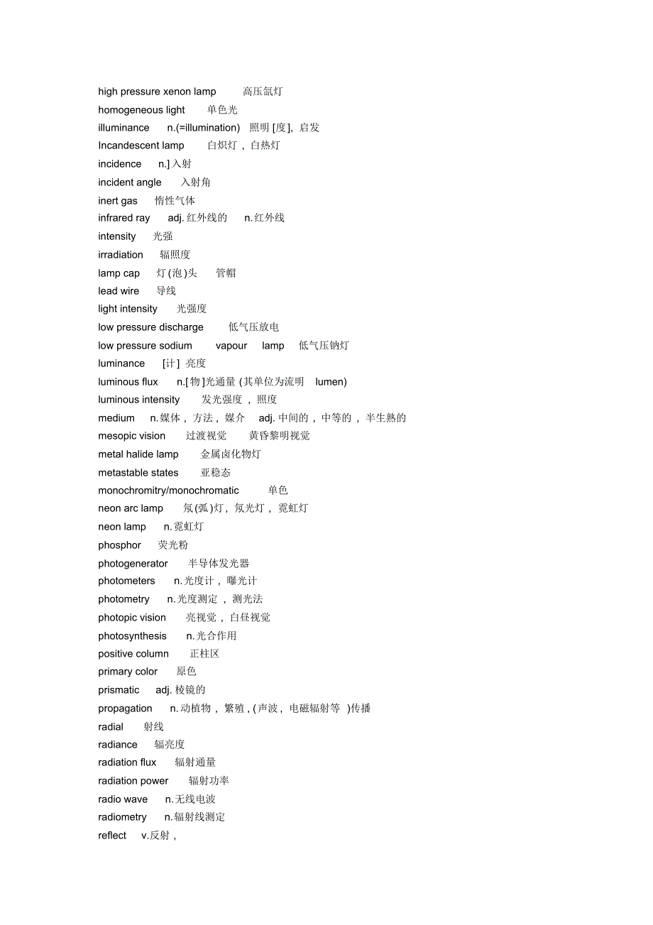 LED灯具英文翻译_第3页