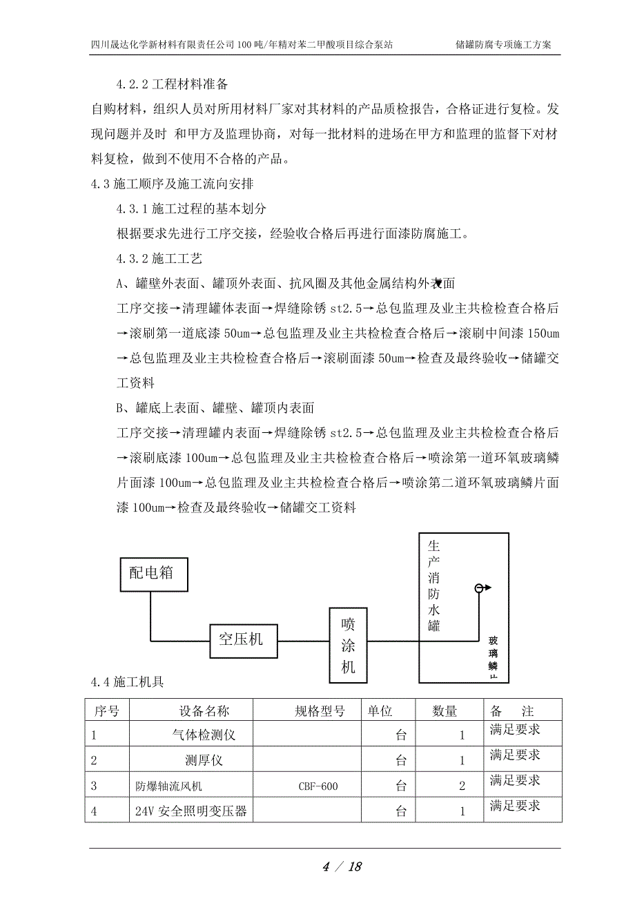 生产消防水罐内外面漆防腐施工方案改(4_第4页