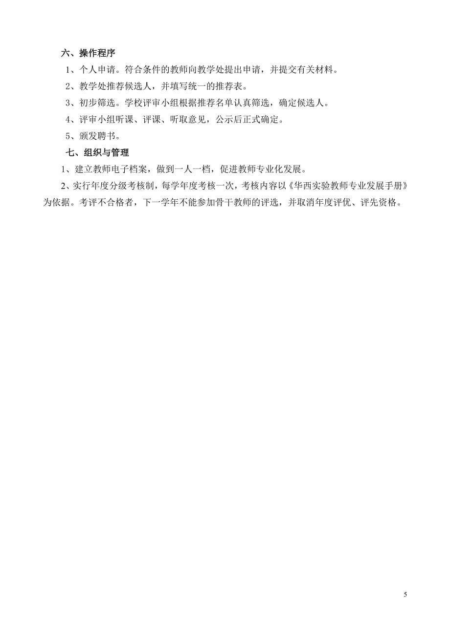 华西实验学校教师专业发展三年总规划_第5页