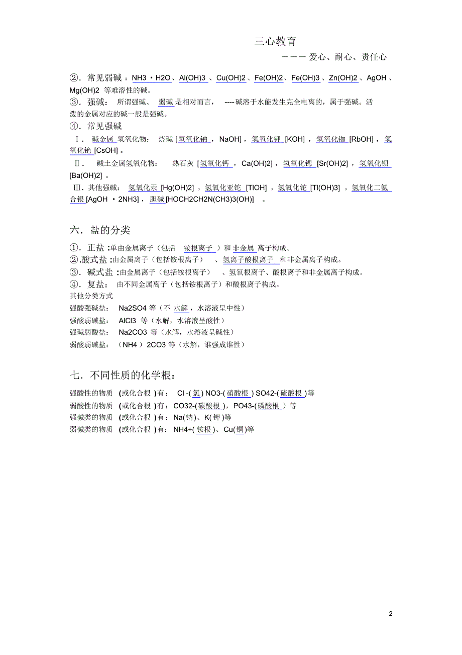 高中化学常见酸碱盐_第2页