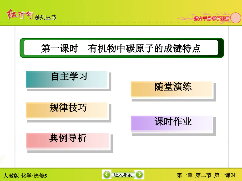 高二化学人教版选修五课件：121有机物中碳原子的成键特点_第4页