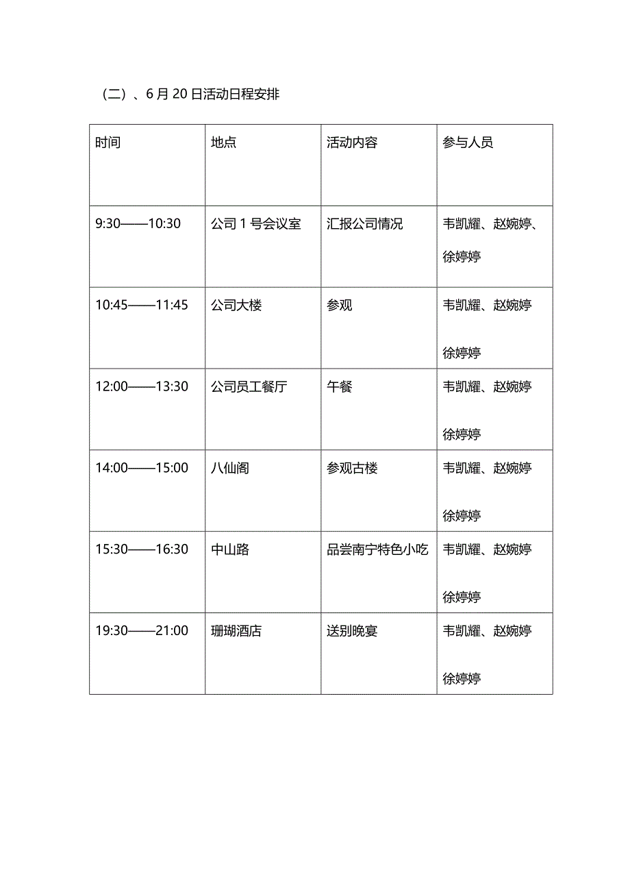 商务礼仪接待方案_第3页