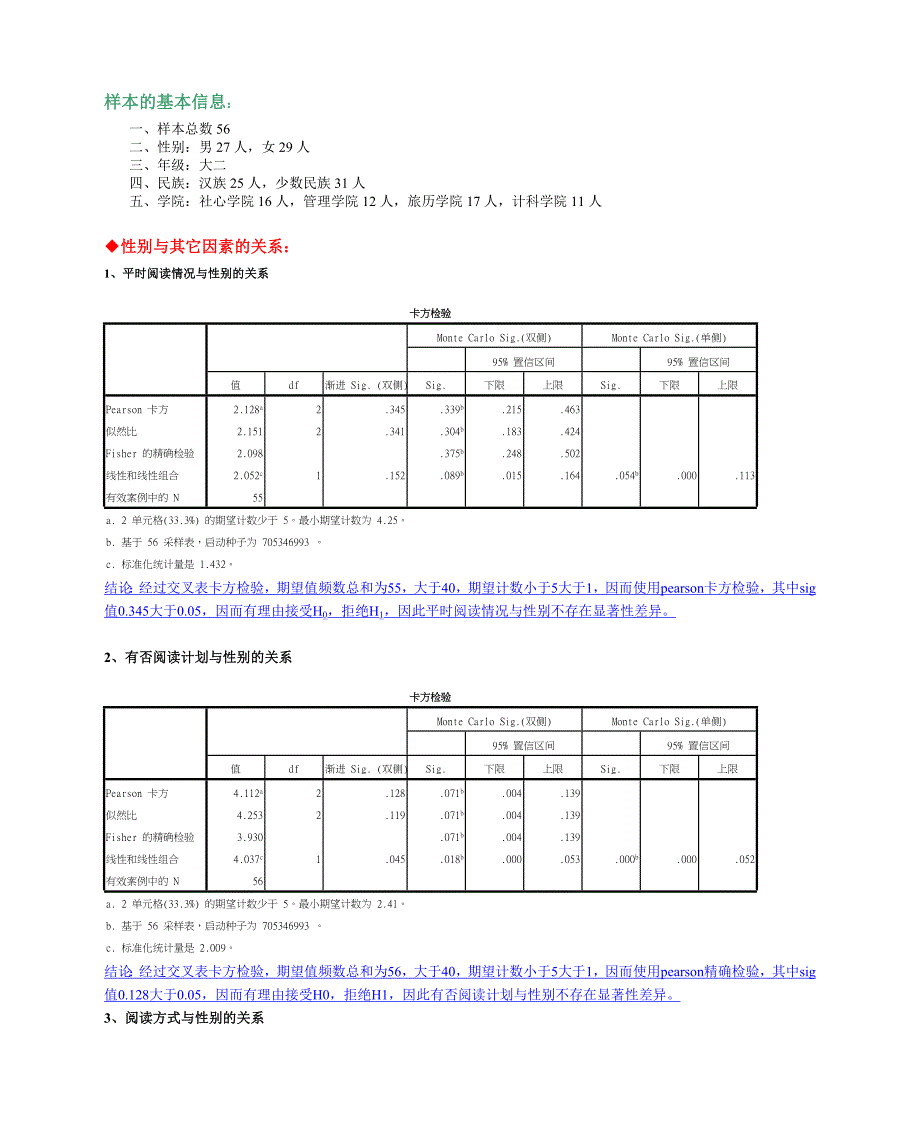 卡方检验结果分析_第1页