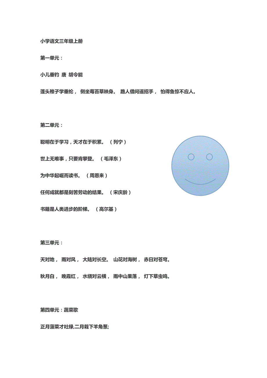 1到6年级上册日积月累_第4页