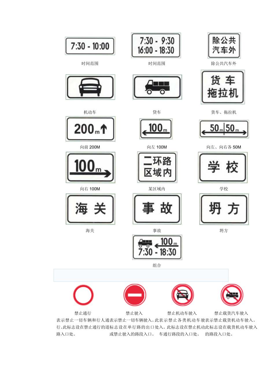 道路交通标志大全图_第3页