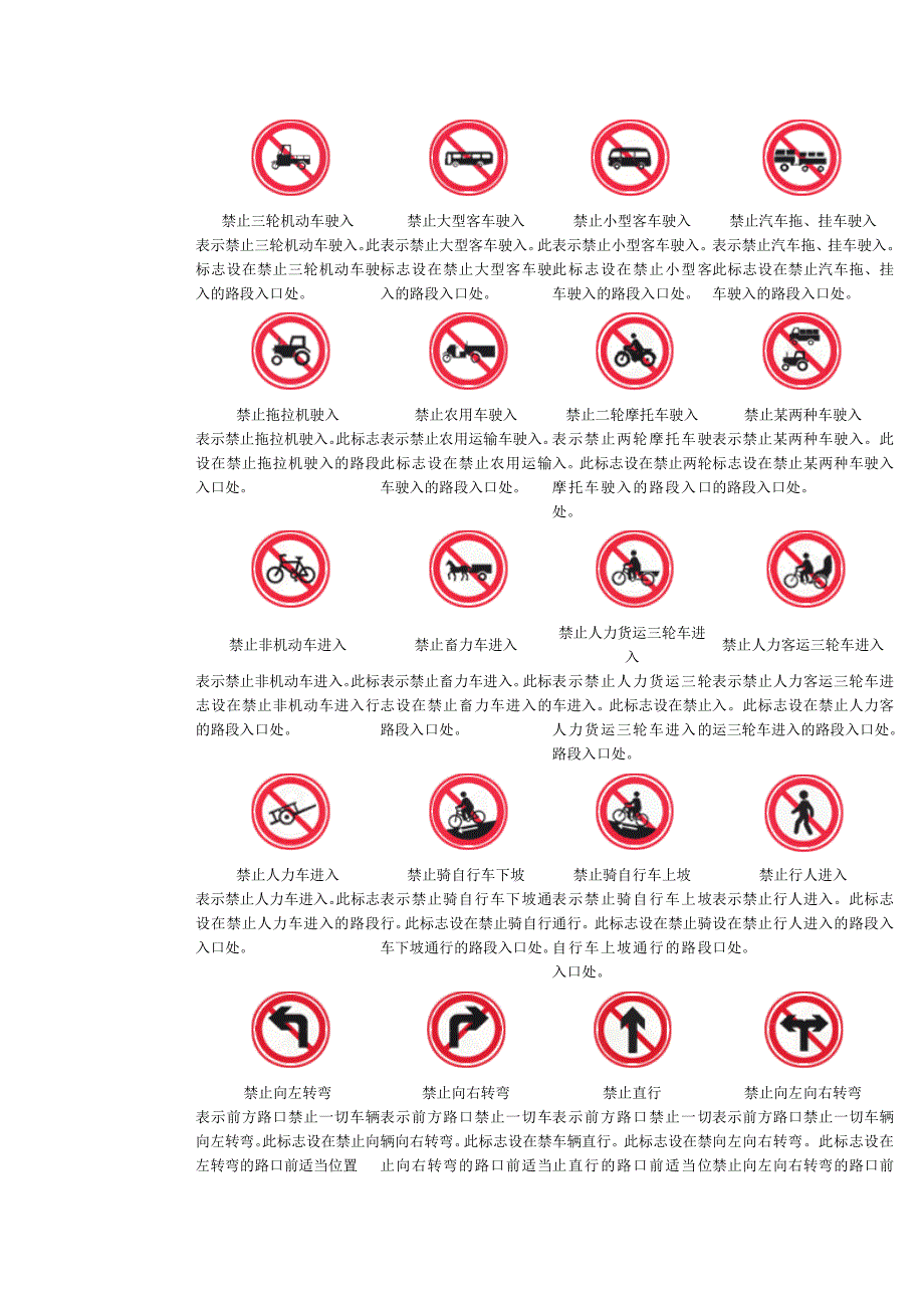 道路交通标志大全图_第4页