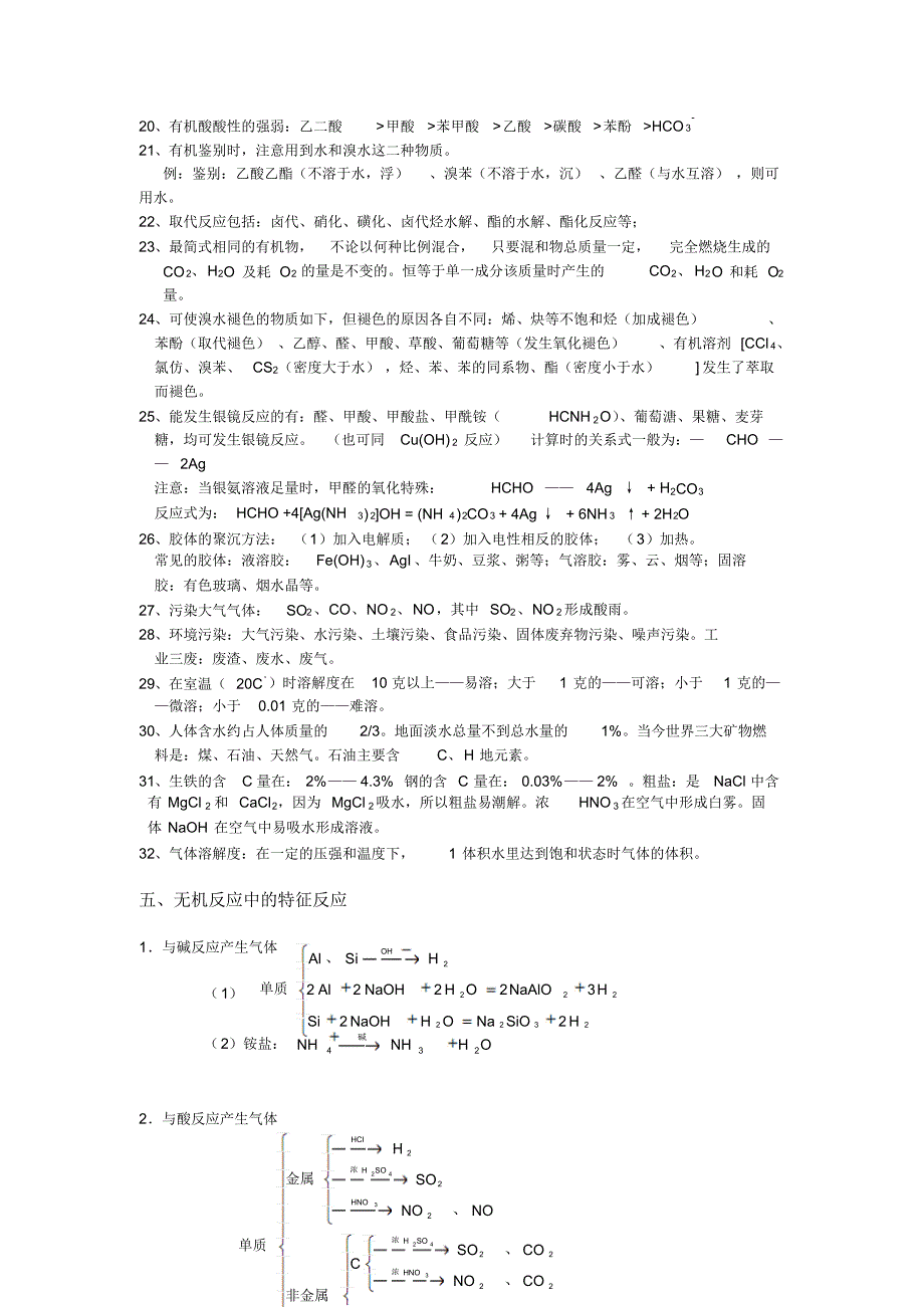 必须记忆的高中化学重要知识点详细总结大全_第4页