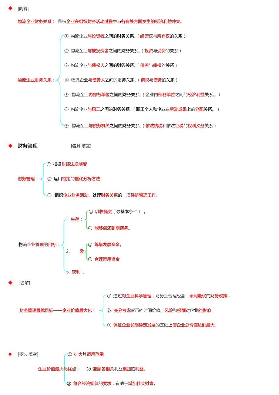 自考 05374 物流企业财务管理-复习资料_第2页