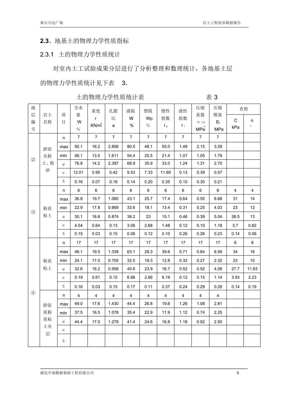 黄石万达广场勘察报告_第5页