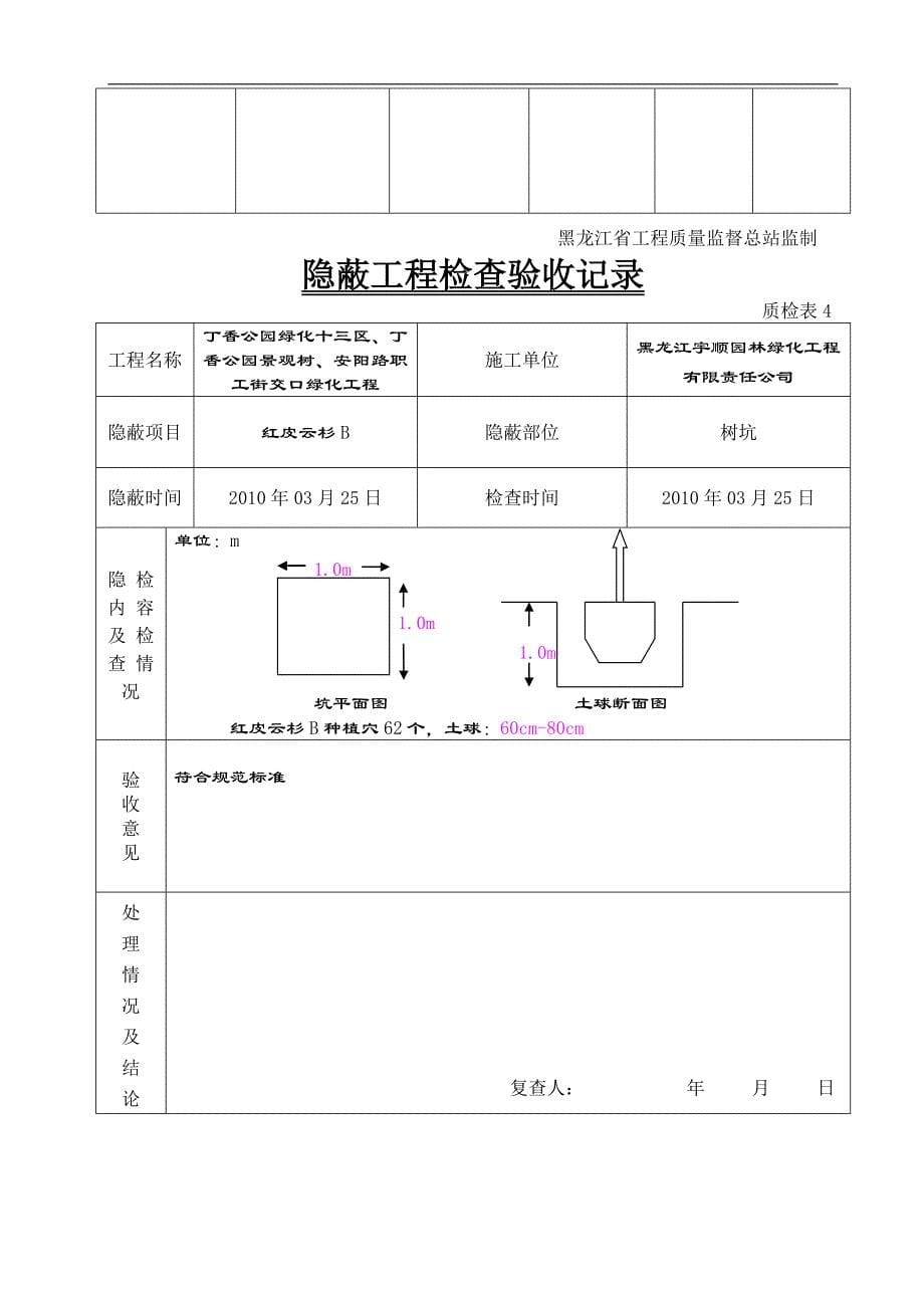 苗木栽植隐蔽工程检查验收记录5_第5页