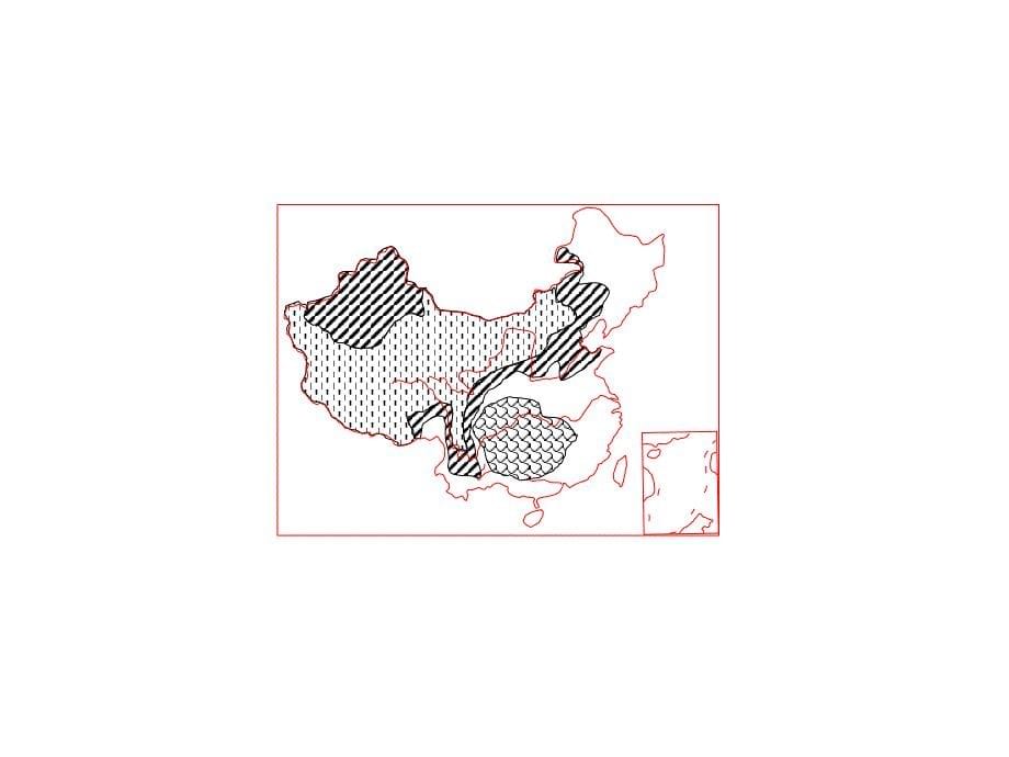 中国区域地理空白底图_第5页