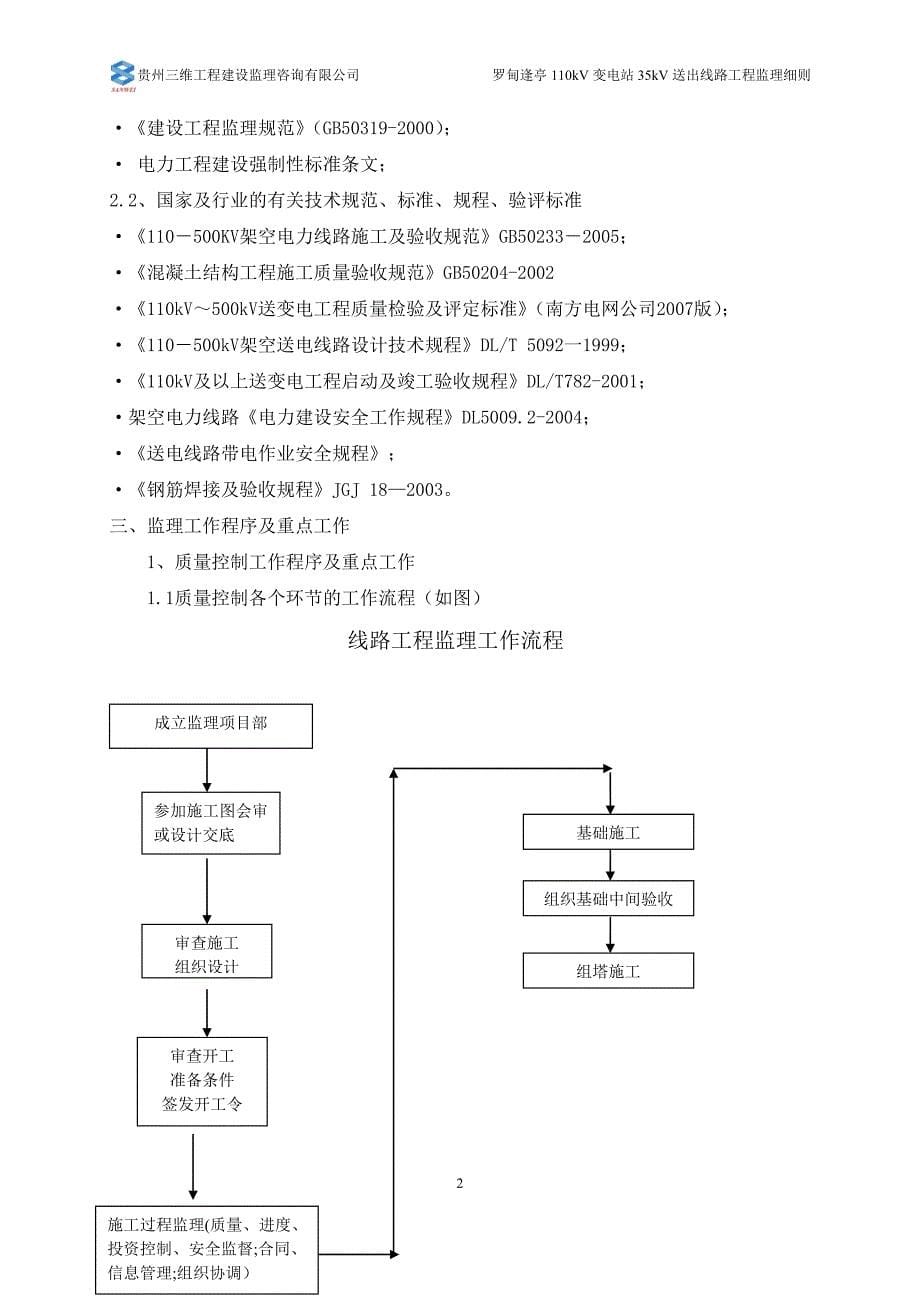 110kV变电站35kV送出线路工程监理实施细则_第5页