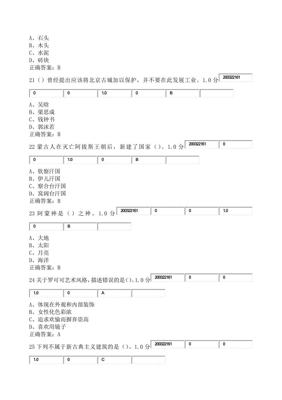 超星尔雅《世界建筑史》期末考试答案_第5页