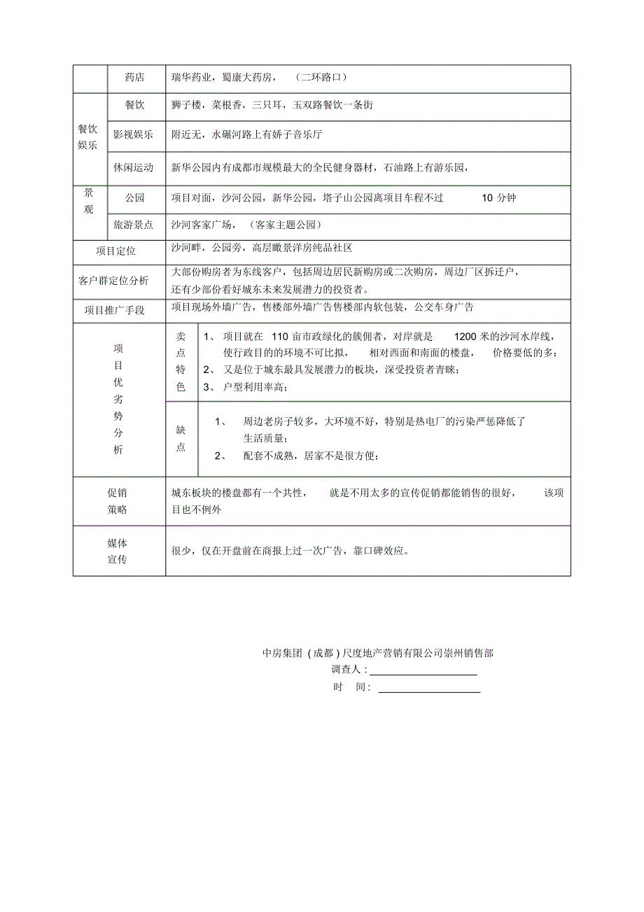 房地产项目信息调查表1_第3页