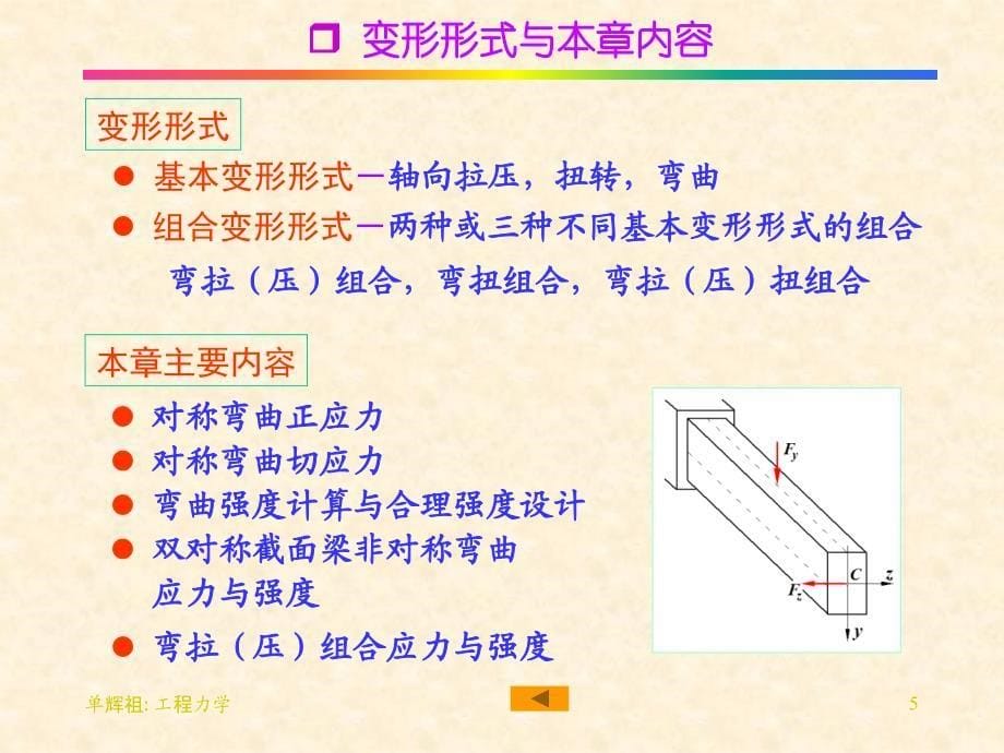 工程力学第17讲 弯曲应力：正应力 惯性矩_第5页