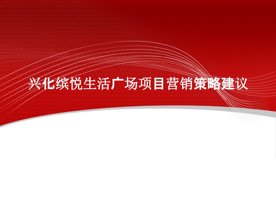 江苏兴化缤悦生活广场商业项目营销策略_第1页