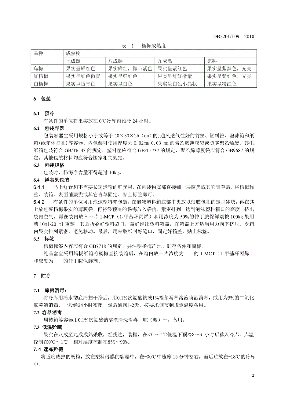 杨梅加工包装标准1_第4页