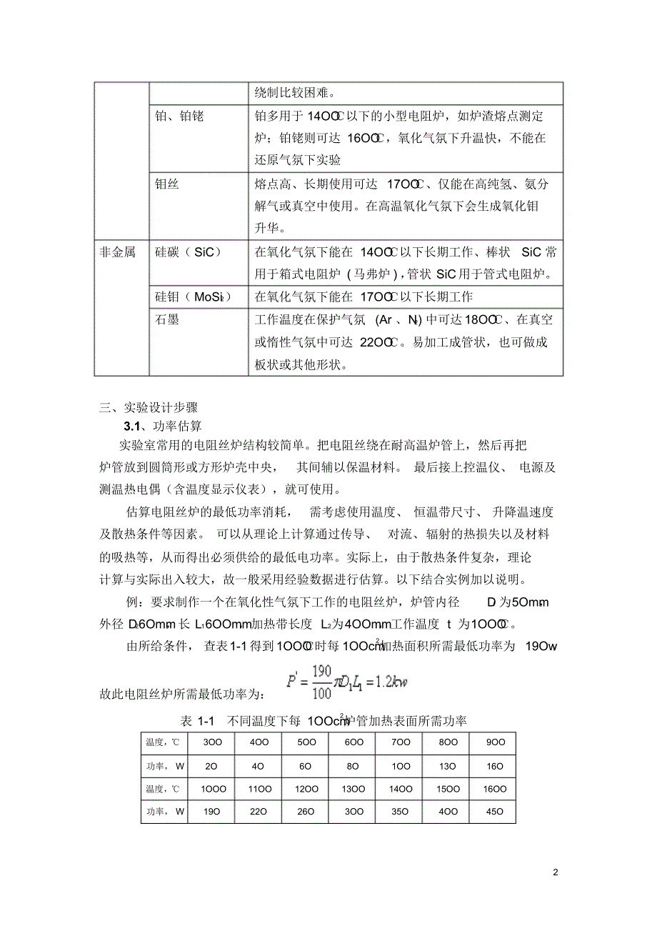 实验高温电阻炉的制作及恒温带测定_第2页