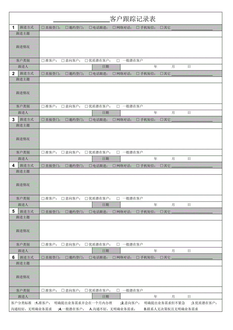 客户跟踪记录表-范本_第1页