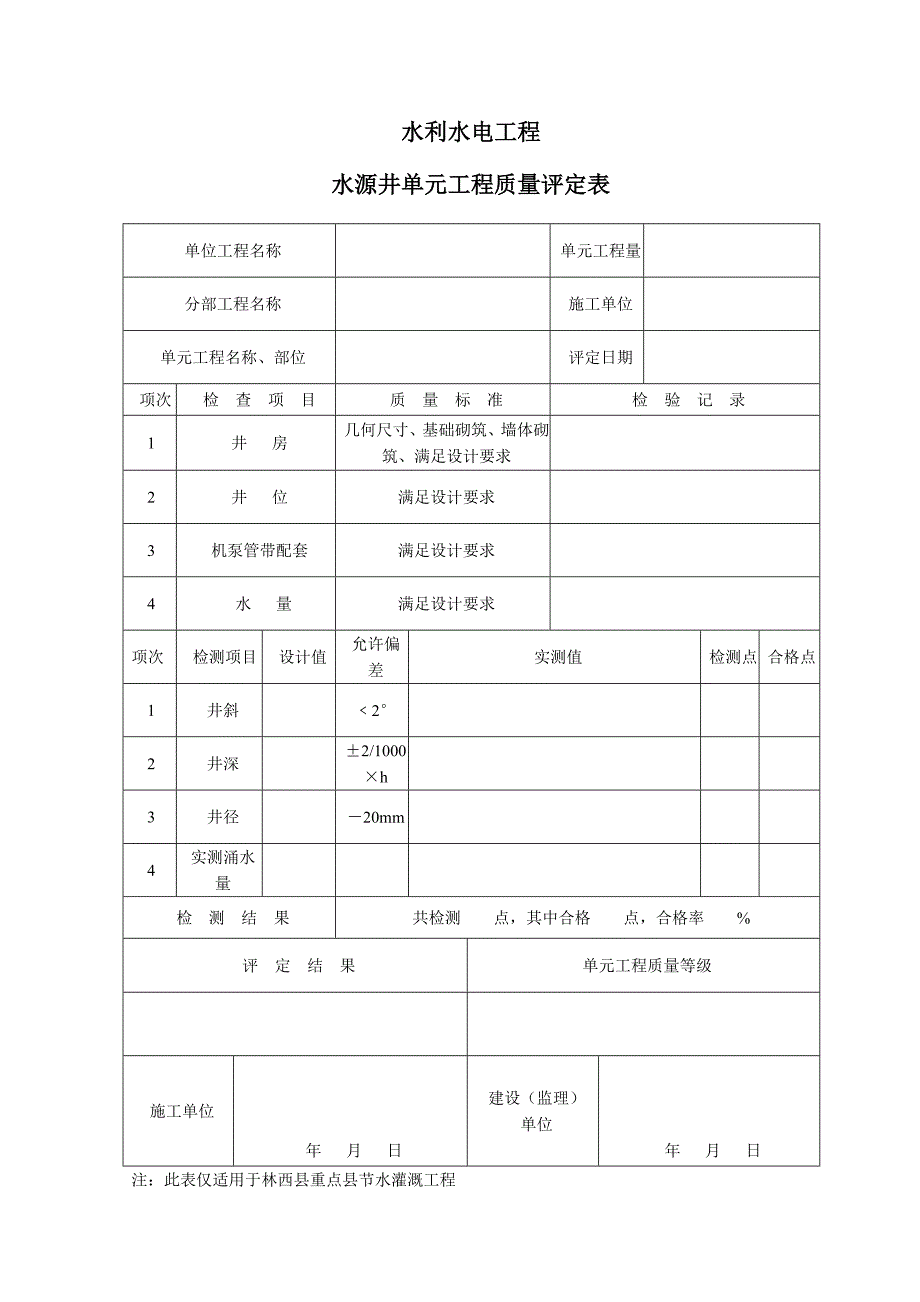 单元质量评定表(钢筋)_第1页