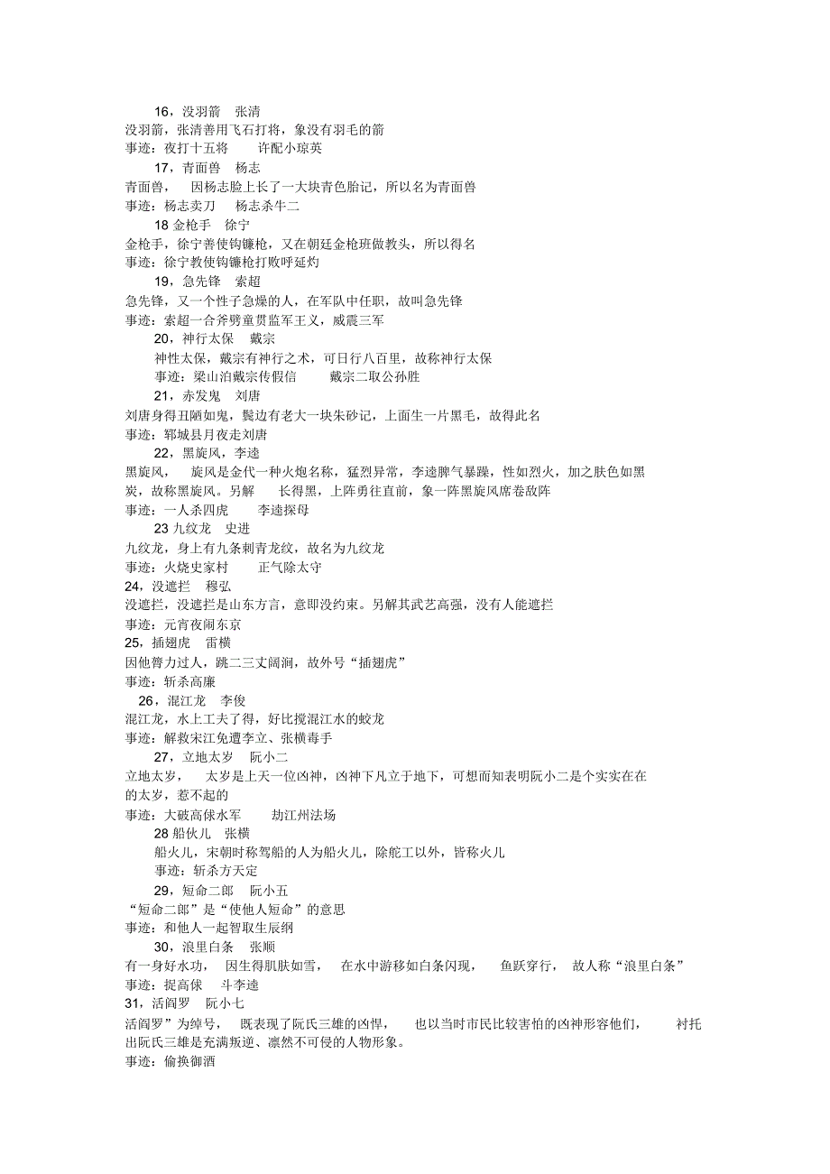 水浒传108将绰号及含义_第2页