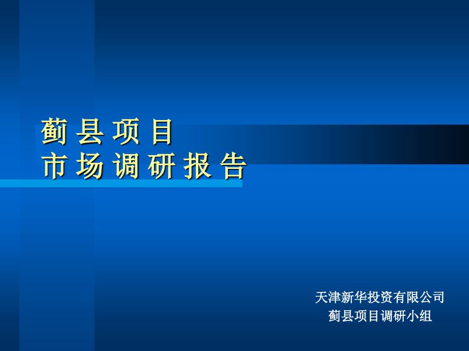 蓟县项目市场调研报告1051456562_第1页