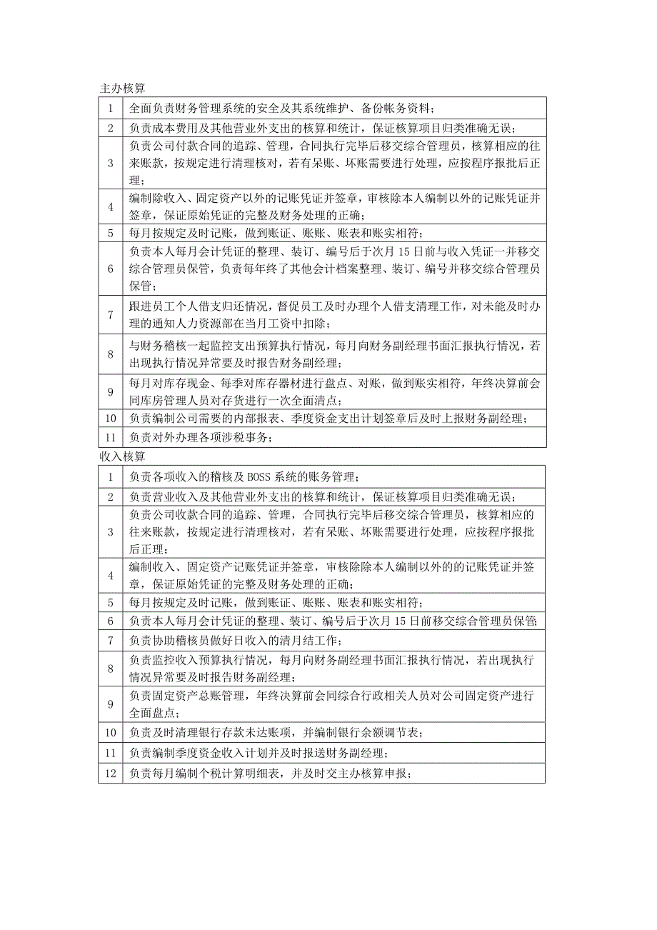 [应用文书]财务部门人员分工_第1页