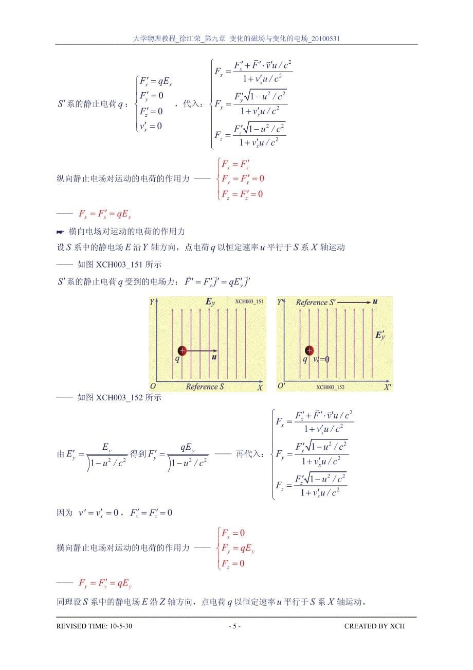 09_07_电磁场的统一性 电磁场量的相对性_第5页