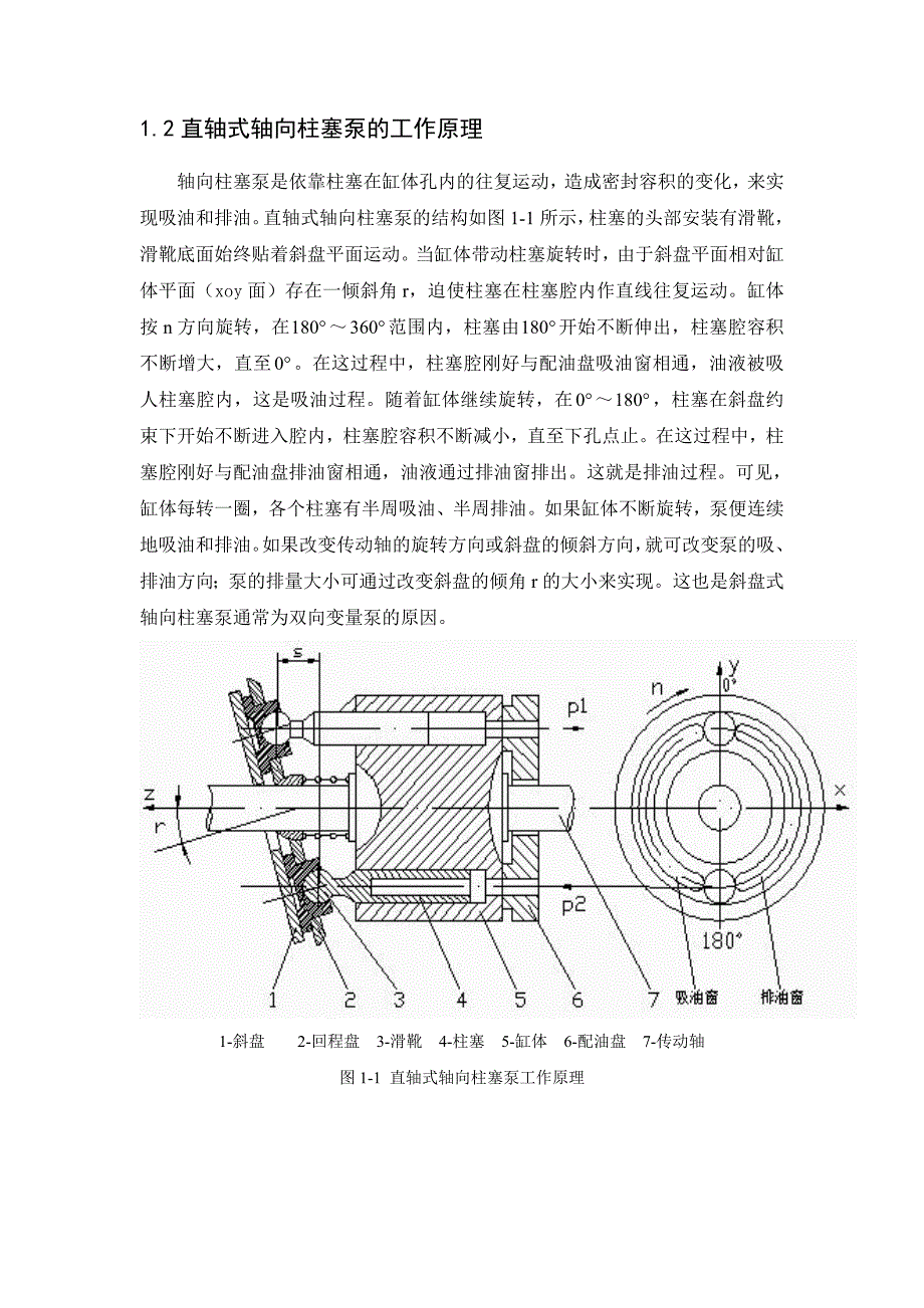 轴向柱塞泵设计毕业论文_第3页