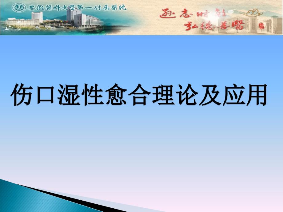 伤口湿性愈合理论及应用_第1页