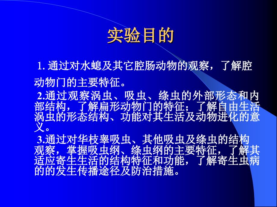 实验三、腔肠动物与扁形动物_第2页