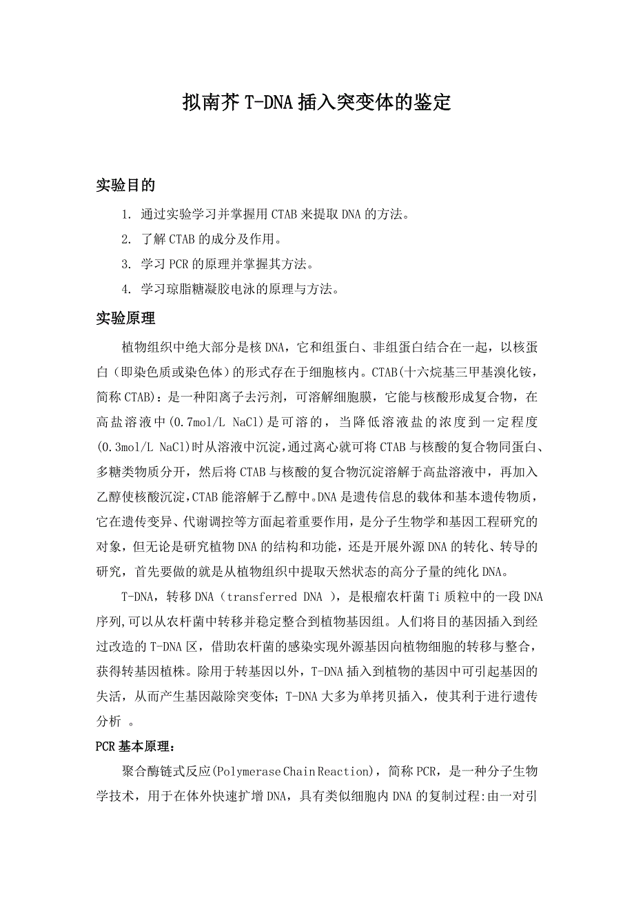 植物组织DNA的提取和鉴定_第1页