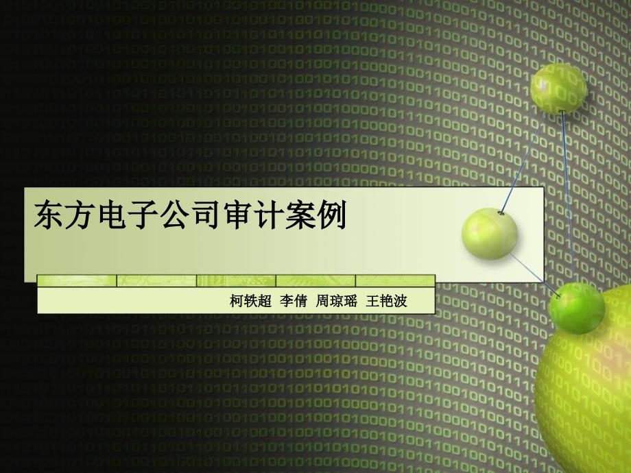 东方电子公司审计_第1页