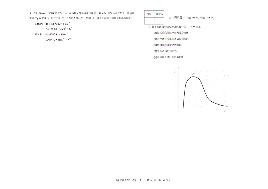 化工热力学试卷B_第4页