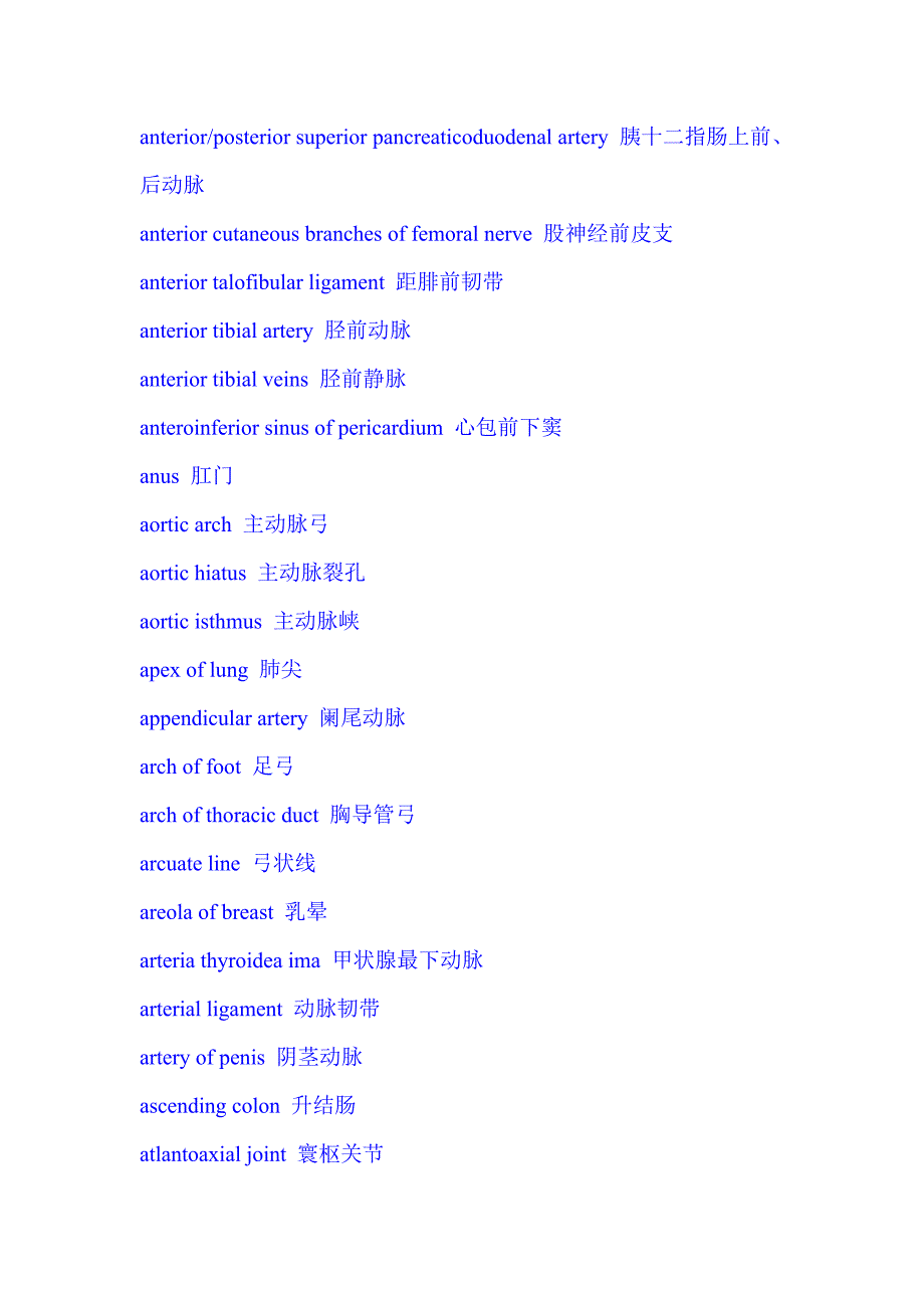 局部解剖学中英文索引_第2页