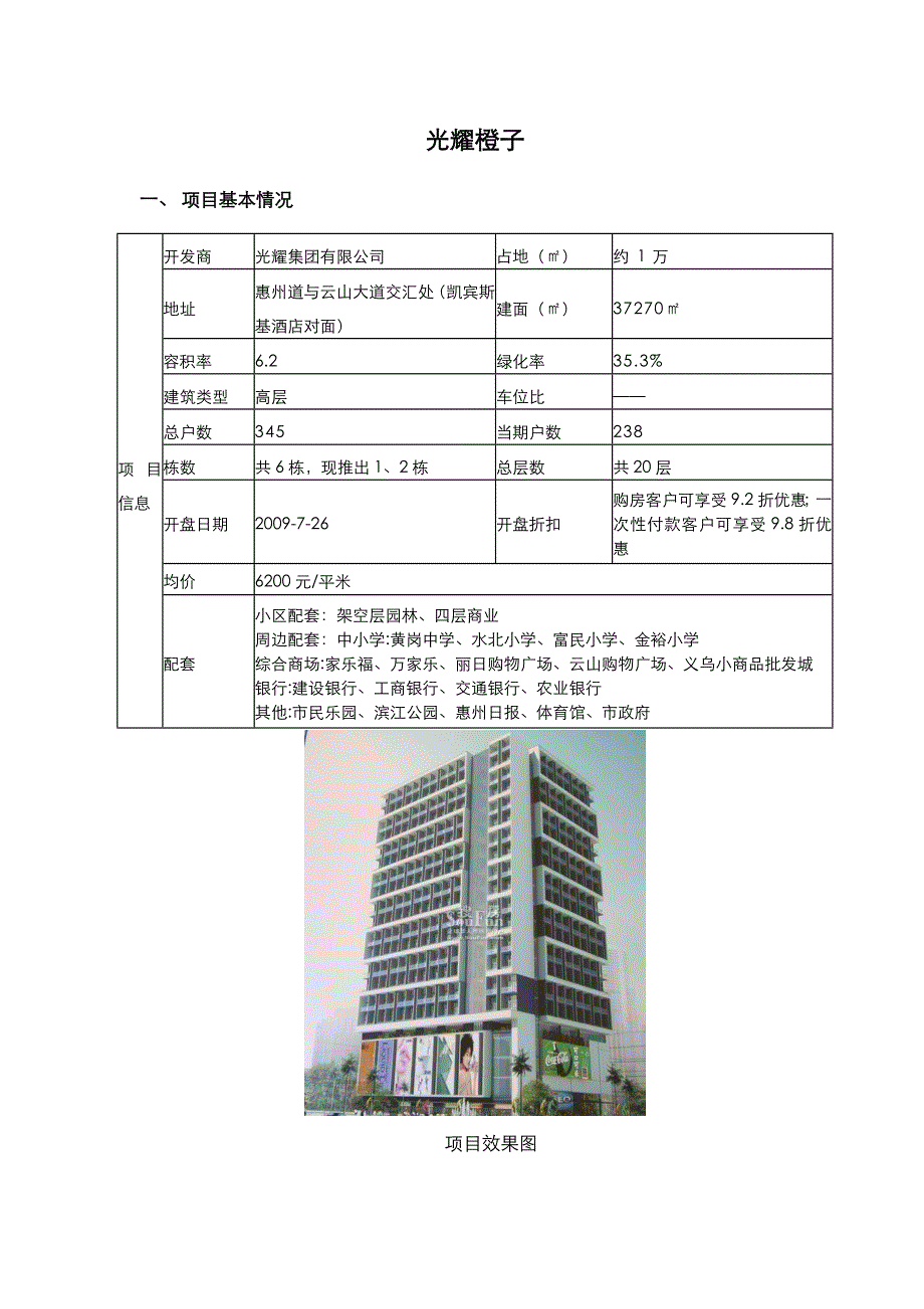 光耀项目推盘手法解析_第1页