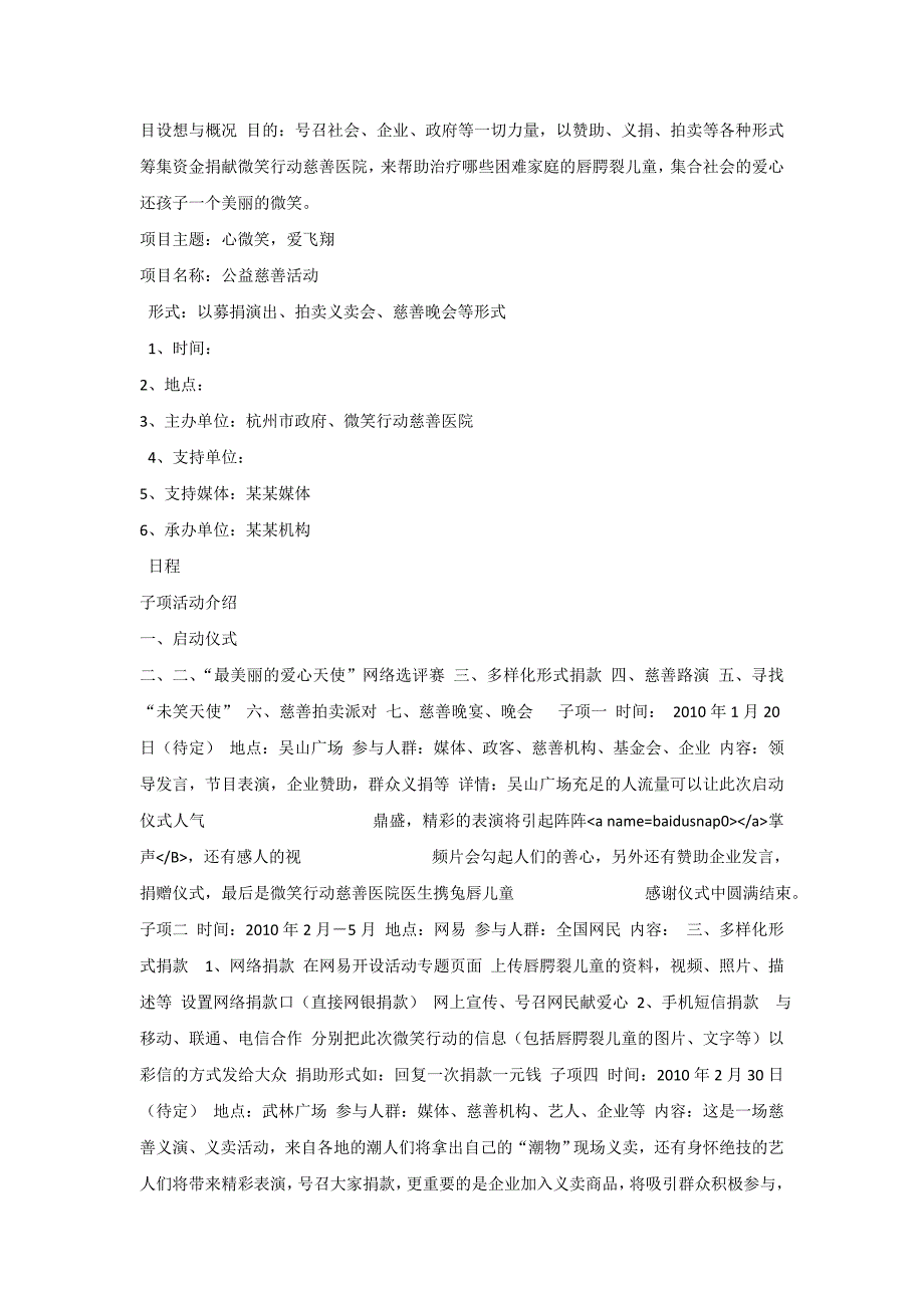 公益慈善活动策划方案_第3页