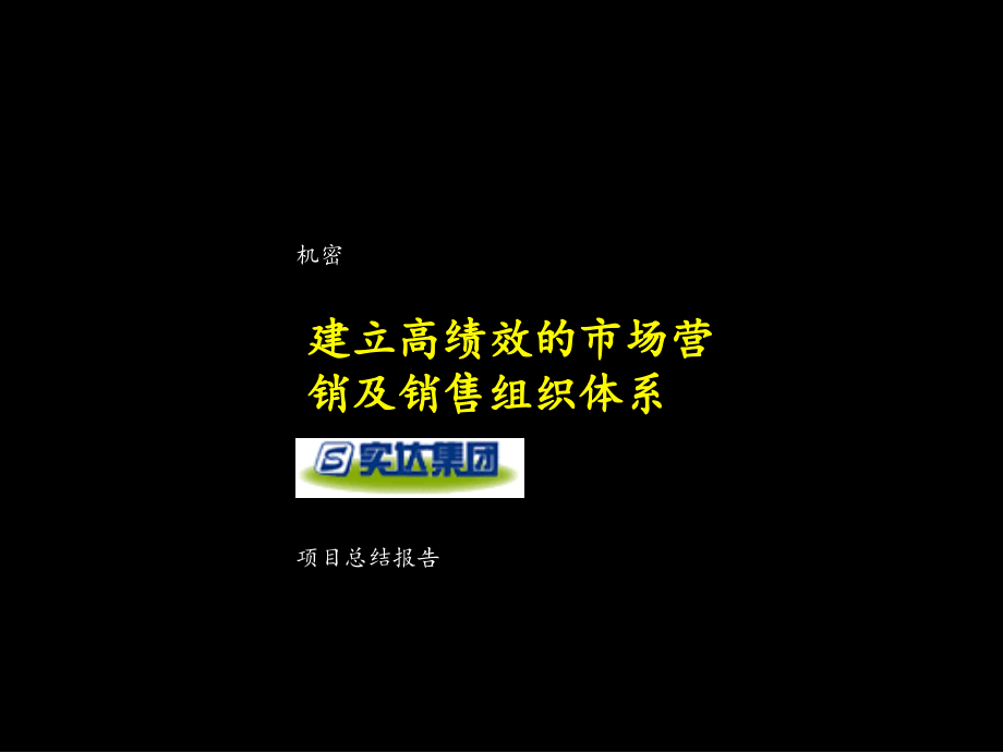 麦肯锡：建立高绩效的市场营销及销售组织体系_第1页