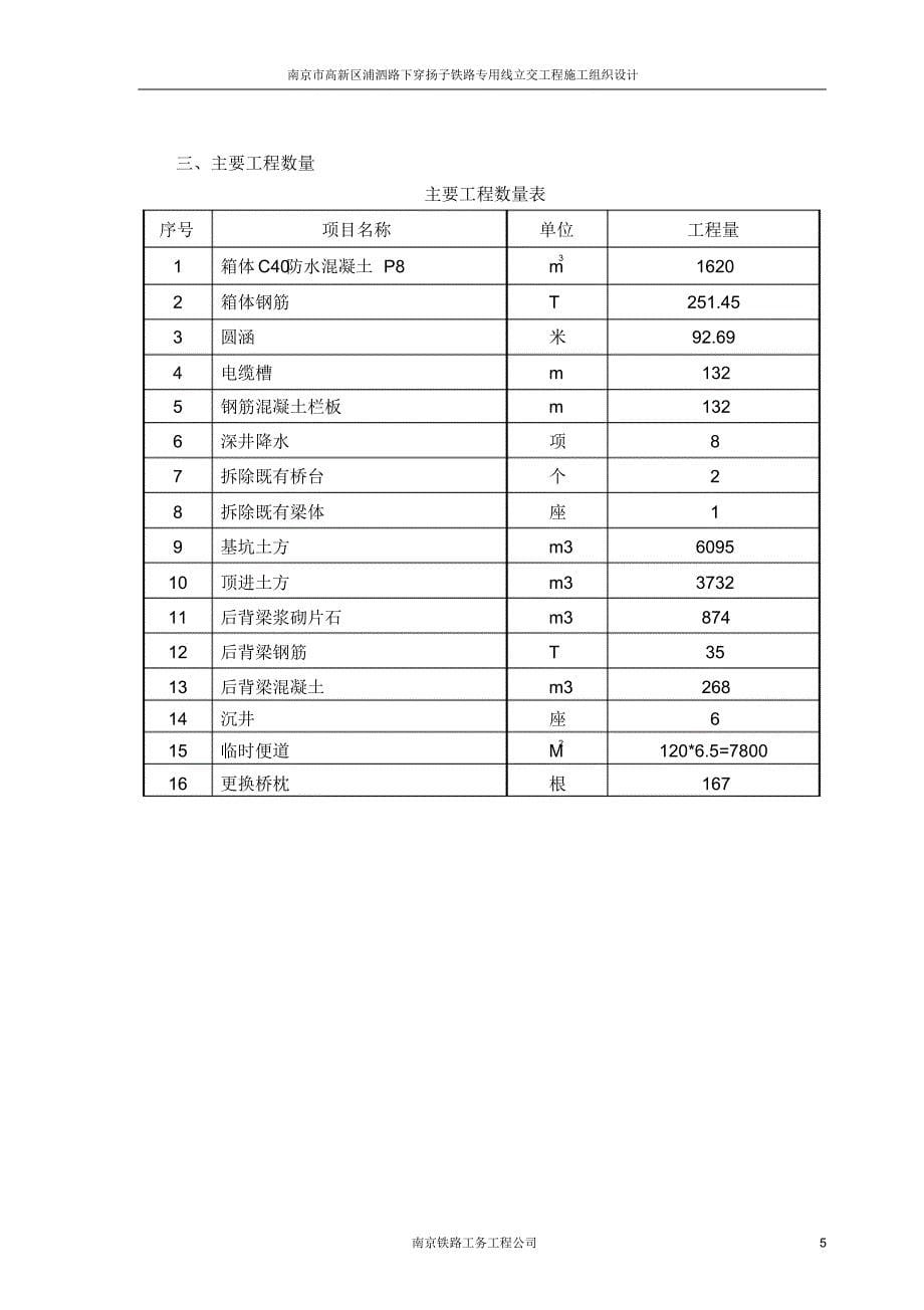 南京市高新区浦泗路下穿扬子铁路专用线箱涵工程施工组织设计_第5页