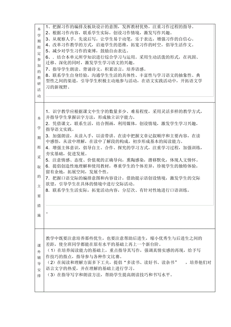 五年级语文学期教学工作计划_第2页