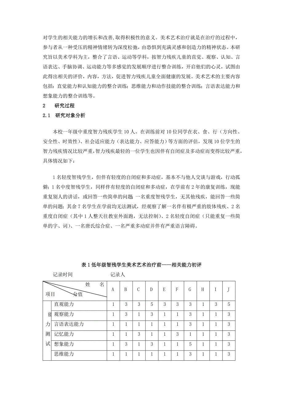 低年级智力残疾儿童美术艺术治疗的初步尝试_第2页