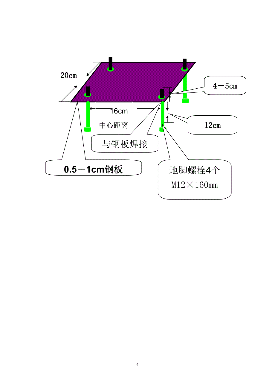 房顶避雷针结构示意图(标准版)_第4页