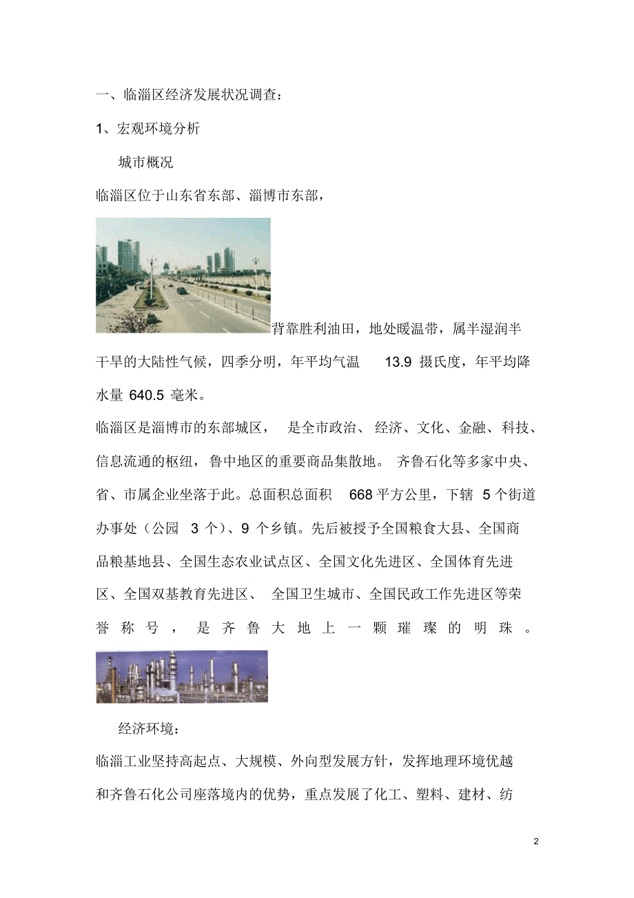 临淄项目市凋报告_第2页