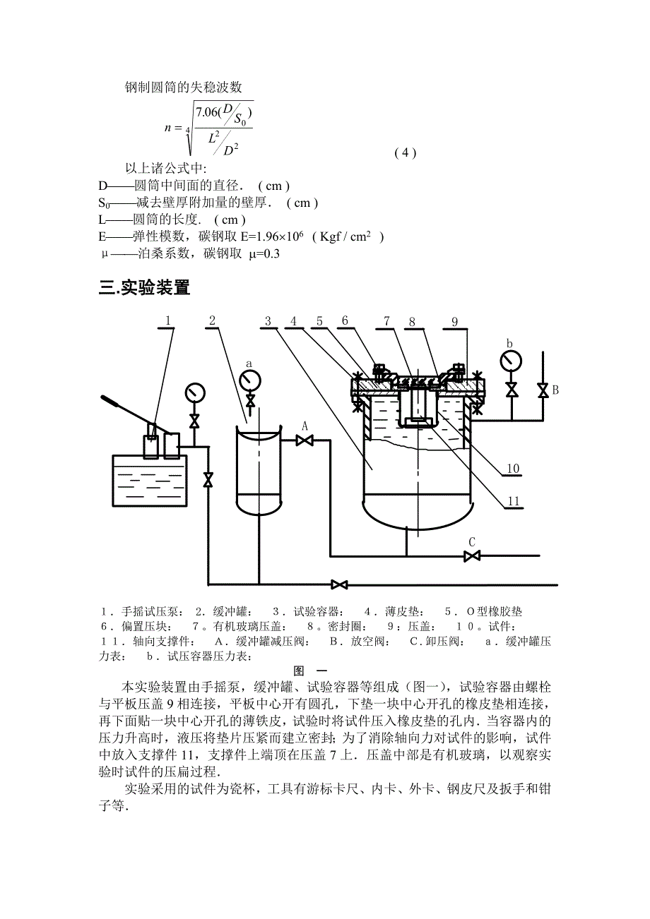 实验二  外压容器的失稳实验_第2页